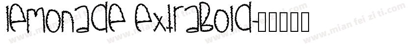 Lemonade ExtraBold字体转换